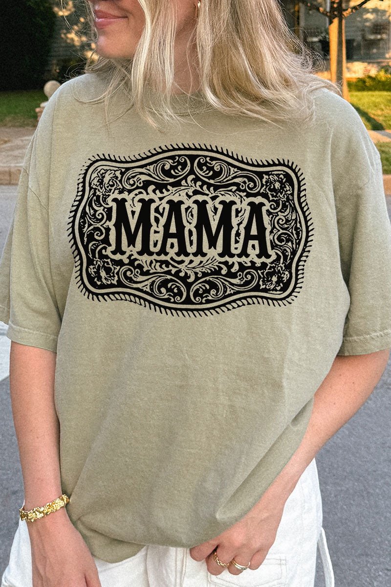 Belt Buckle Mama Comfort Colors Adult Ring-Spun Cotton Tee