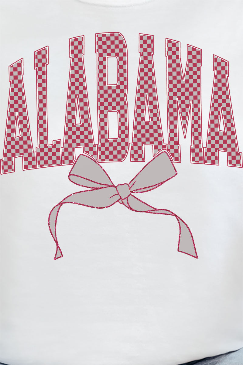 Checkered Coquette Alabama Comfort Colors Adult Ring-Spun Cotton Tee