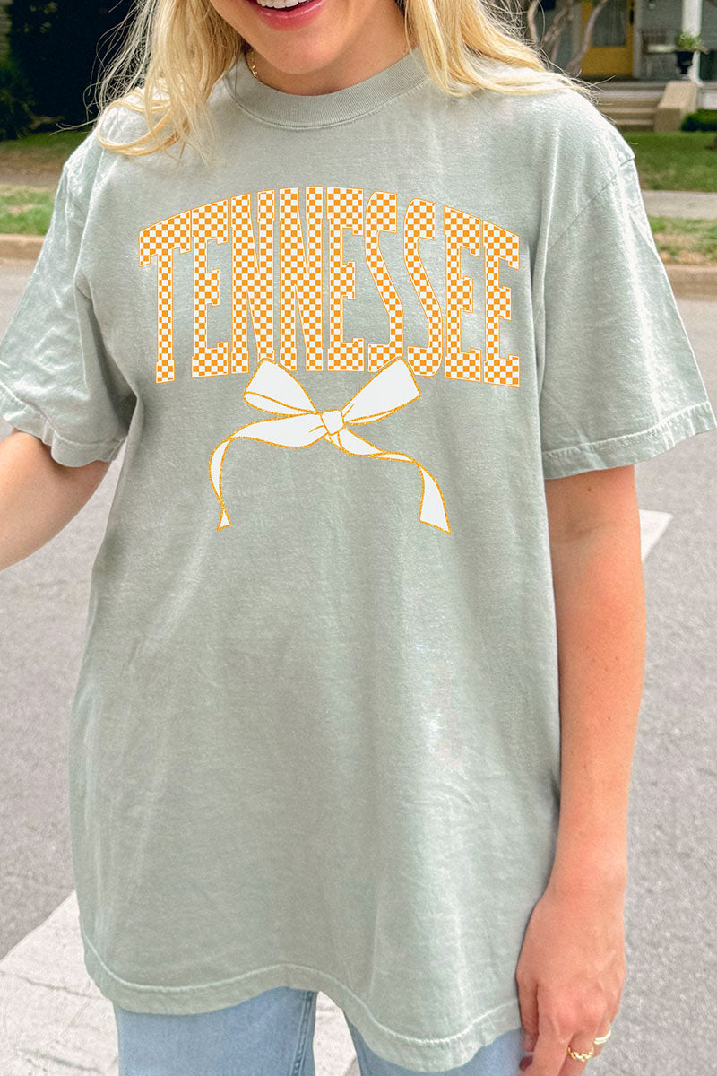 Checkered Coquette Tennessee Comfort Colors Adult Ring-Spun Cotton Tee