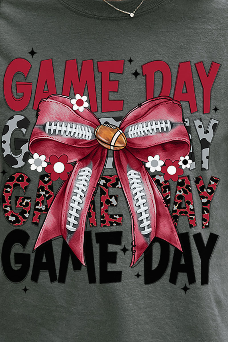 Crimson Stacked Gameday Comfort Colors Adult Ring-Spun Cotton Tee