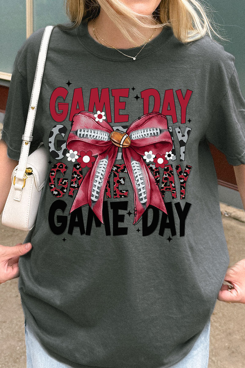 Crimson Stacked Gameday Comfort Colors Adult Ring-Spun Cotton Tee