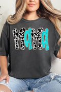 Faux Rhinestone Western Mama Comfort Colors Adult Ring-Spun Cotton Tee