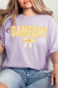 Gold Gingham Gameday Comfort Colors Adult Ring-Spun Cotton Tee