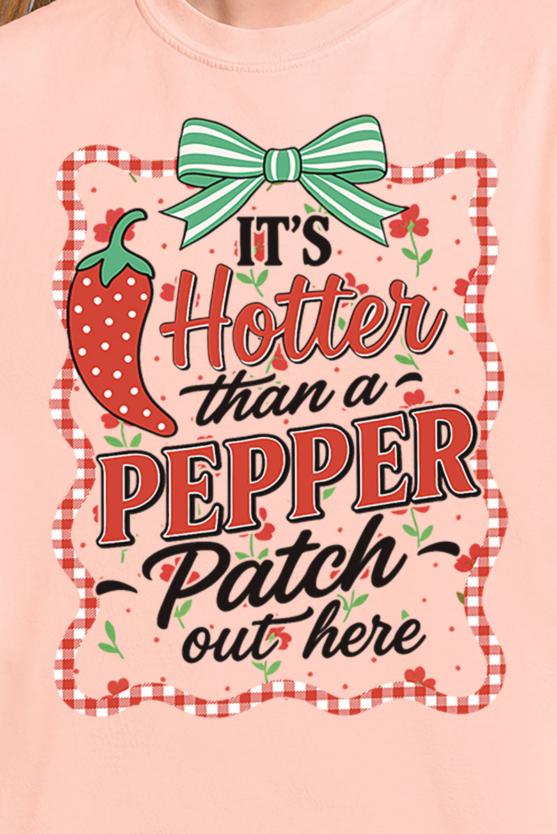 Hotter Than A Pepper Patch Comfort Colors Adult Ring-Spun Cotton Tee