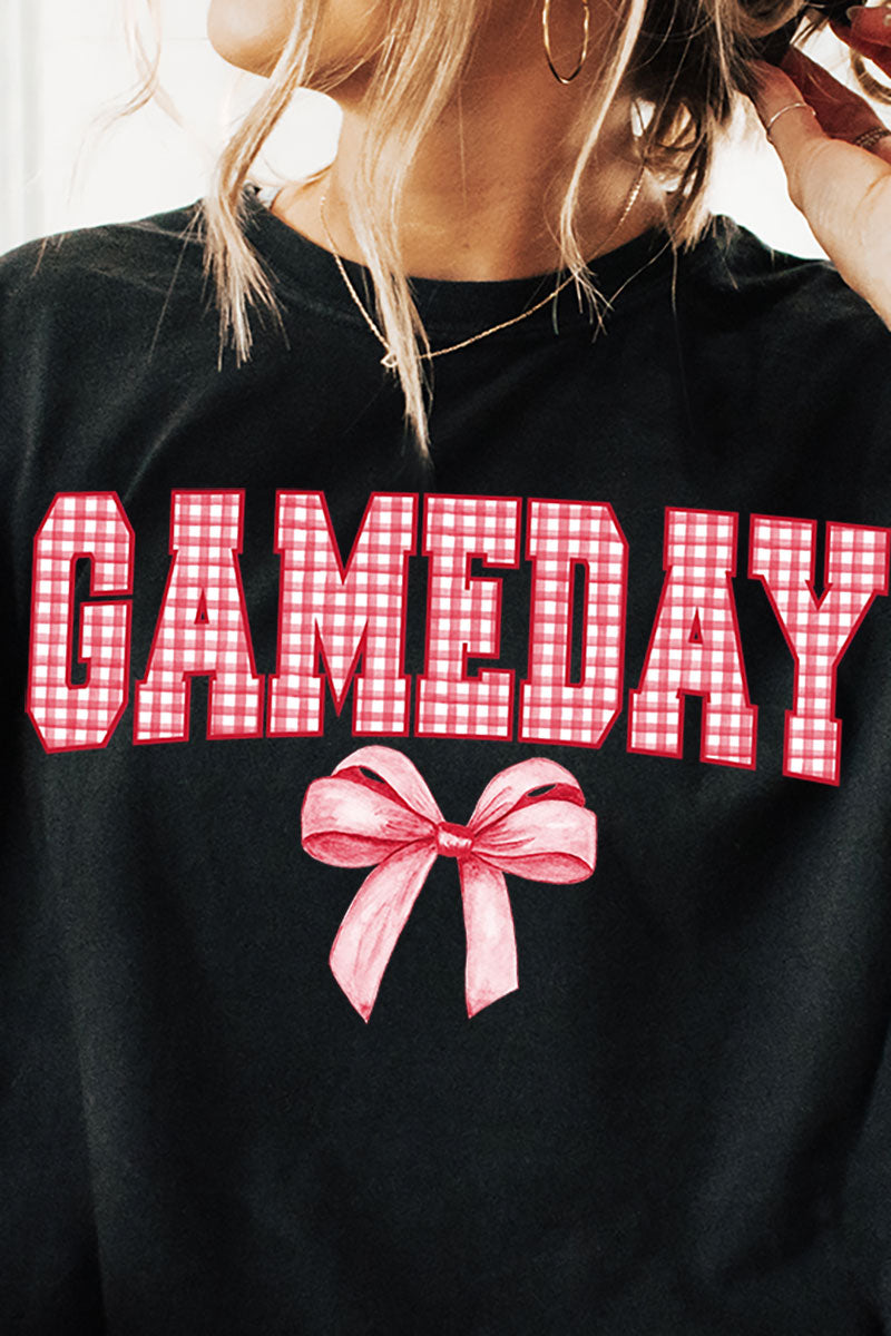 Red Gingham Gameday Comfort Colors Adult Ring-Spun Cotton Tee