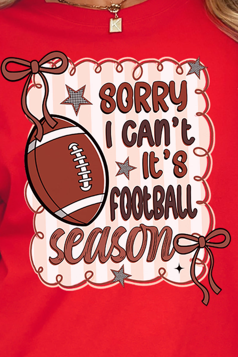 Sorry It's Football Season Comfort Colors Adult Ring-Spun Cotton Tee
