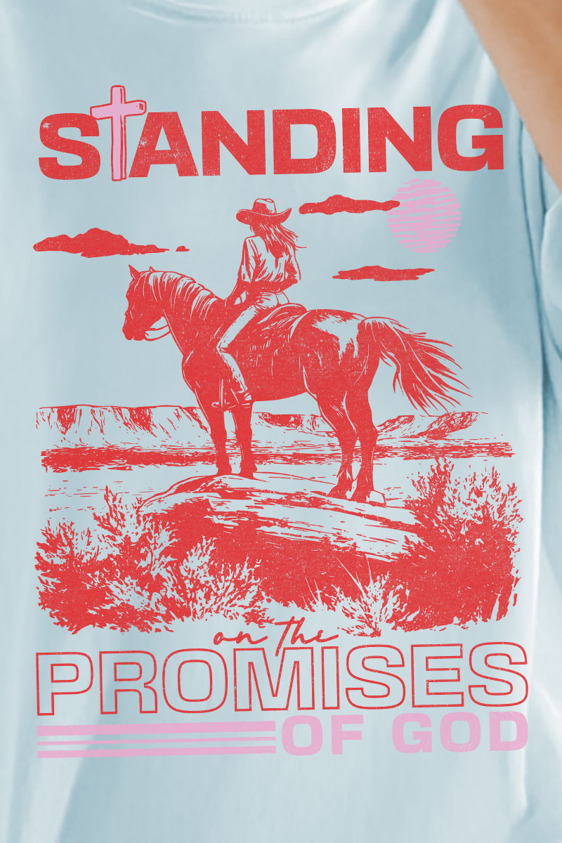 Standing On The Promises Of God Comfort Colors Adult Ring-Spun Cotton Tee