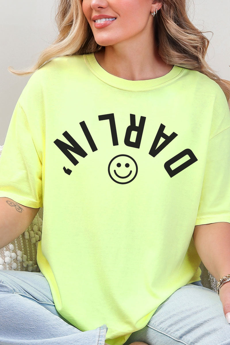 Upside Down Darlin' Comfort Colors Adult Ring-Spun Cotton Tee