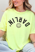 Upside Down Darlin' Comfort Colors Adult Ring-Spun Cotton Tee