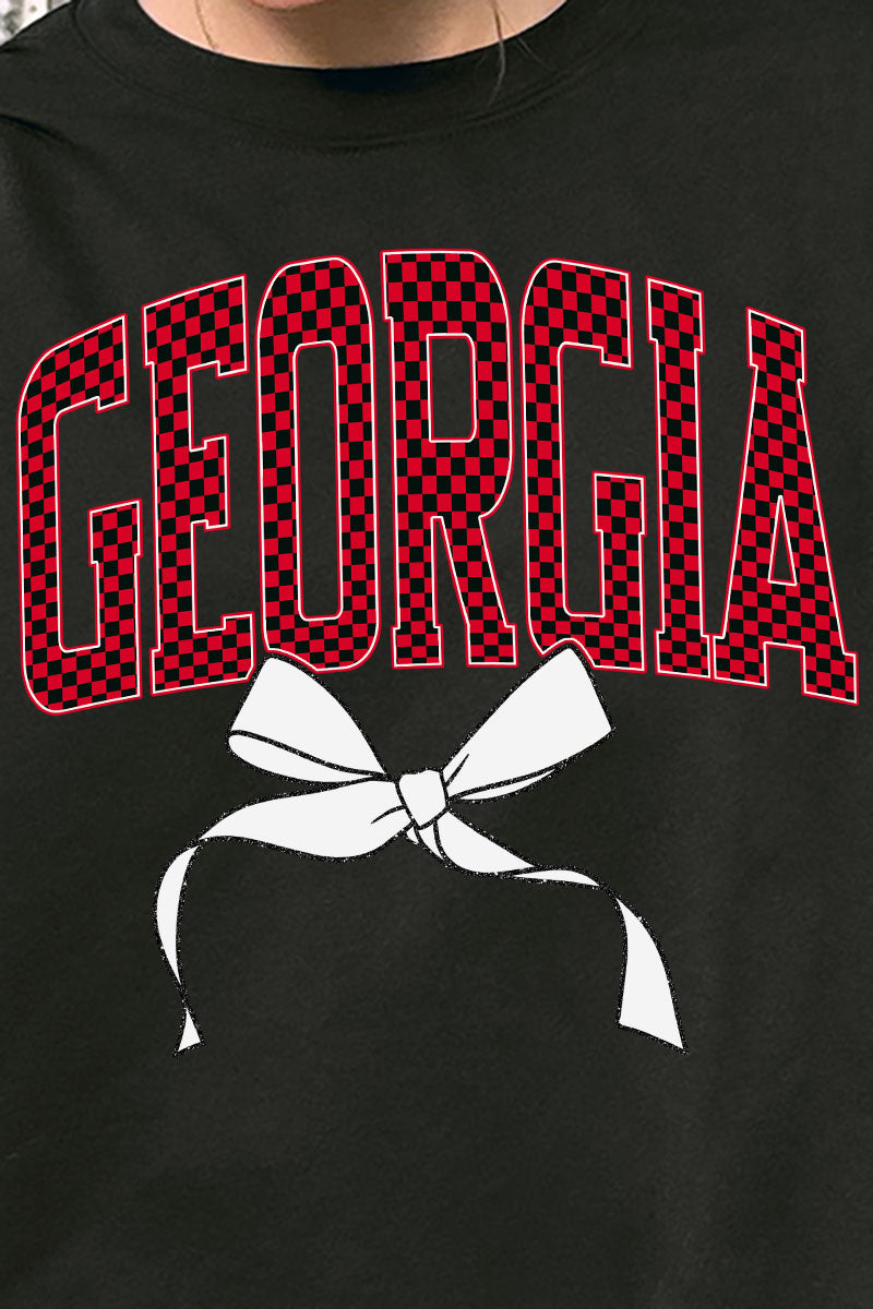 Checkered Coquette Georgia Unisex NuBlend Crew Sweatshirt product image 2