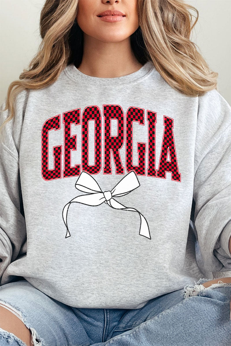 Checkered Coquette Georgia Unisex NuBlend Crew Sweatshirt product image 11