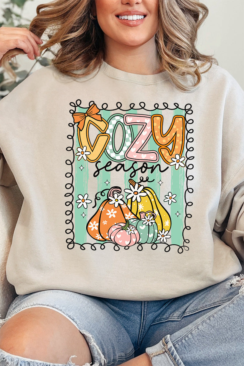 Cozy Season Swirl Unisex NuBlend Crew Sweatshirt product image 1