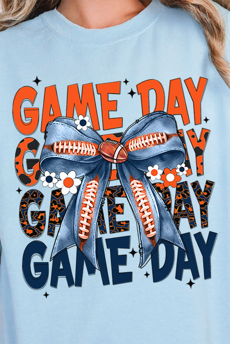 Orange & Blue Stacked Gameday Unisex NuBlend Crew Sweatshirt product image 2