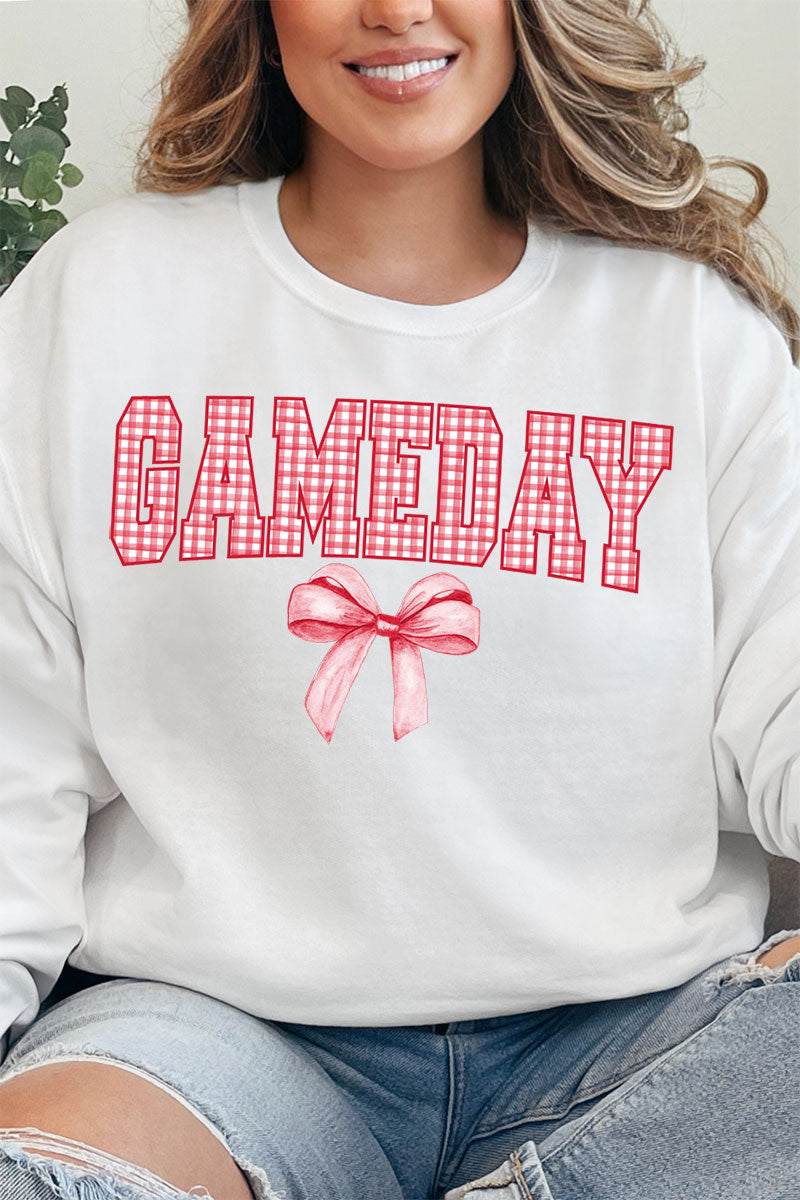 Red Gingham Gameday Unisex NuBlend Crew Sweatshirt product image 1