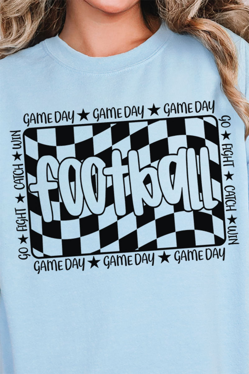 Wavy Checkered Football Unisex NuBlend Crew Sweatshirt product image 2