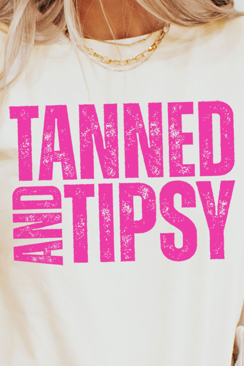 Distressed Tanned And Tipsy Softstyle Adult T-Shirt product image 2
