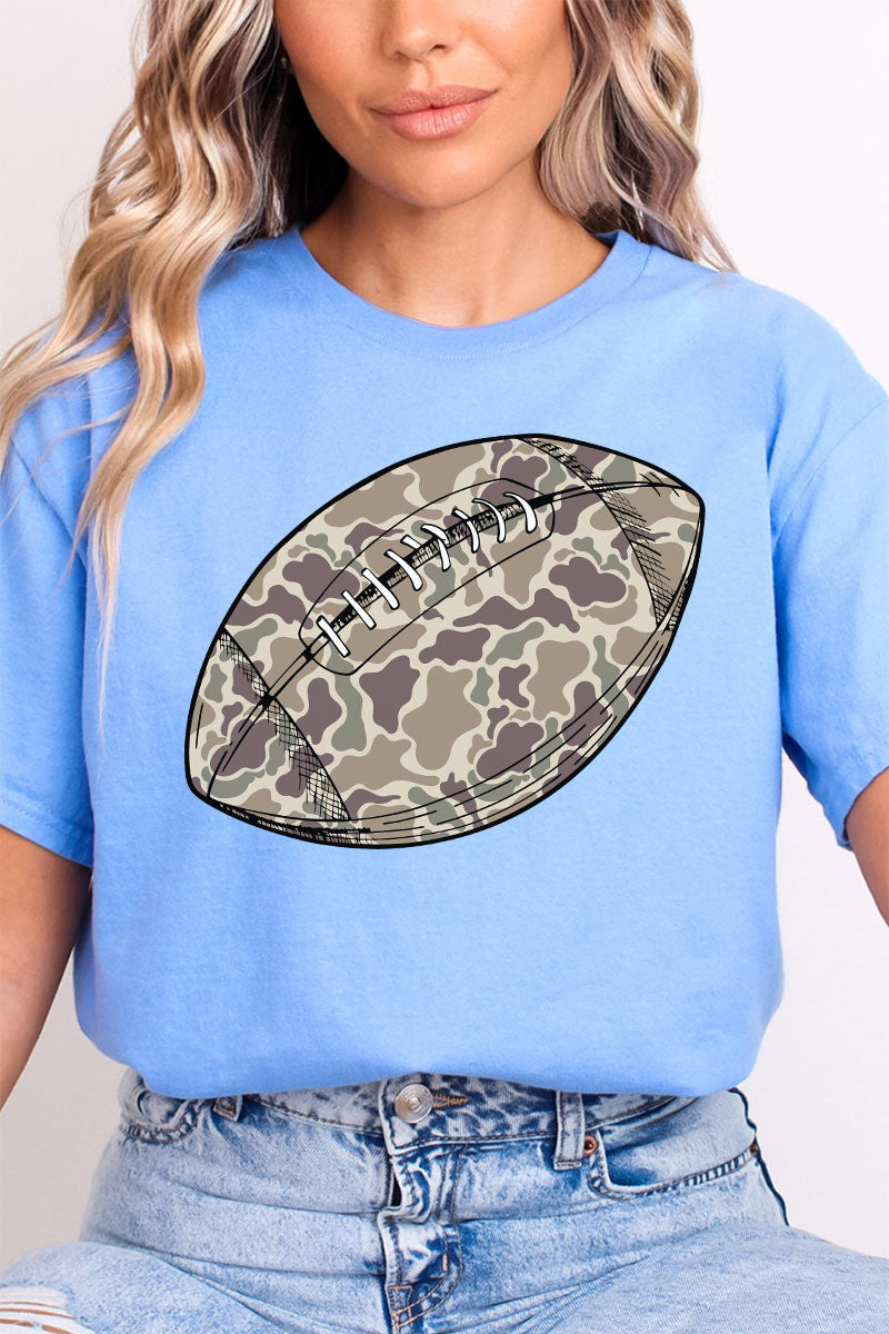Old School Camo Football Softstyle Adult T-Shirt product image 1
