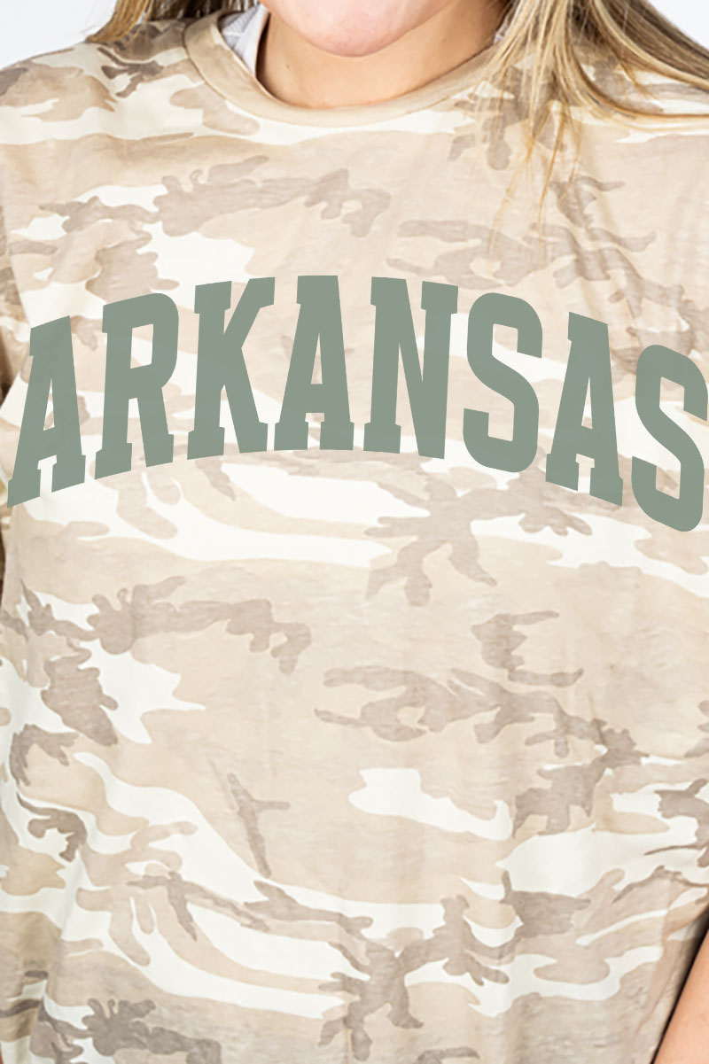 Green Arched Arkansas Fine Jersey Tee product image 2