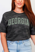 Green Arched Georgia Fine Jersey Tee product image 1