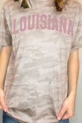 Pink Arched Louisiana Fine Jersey Tee product image 1