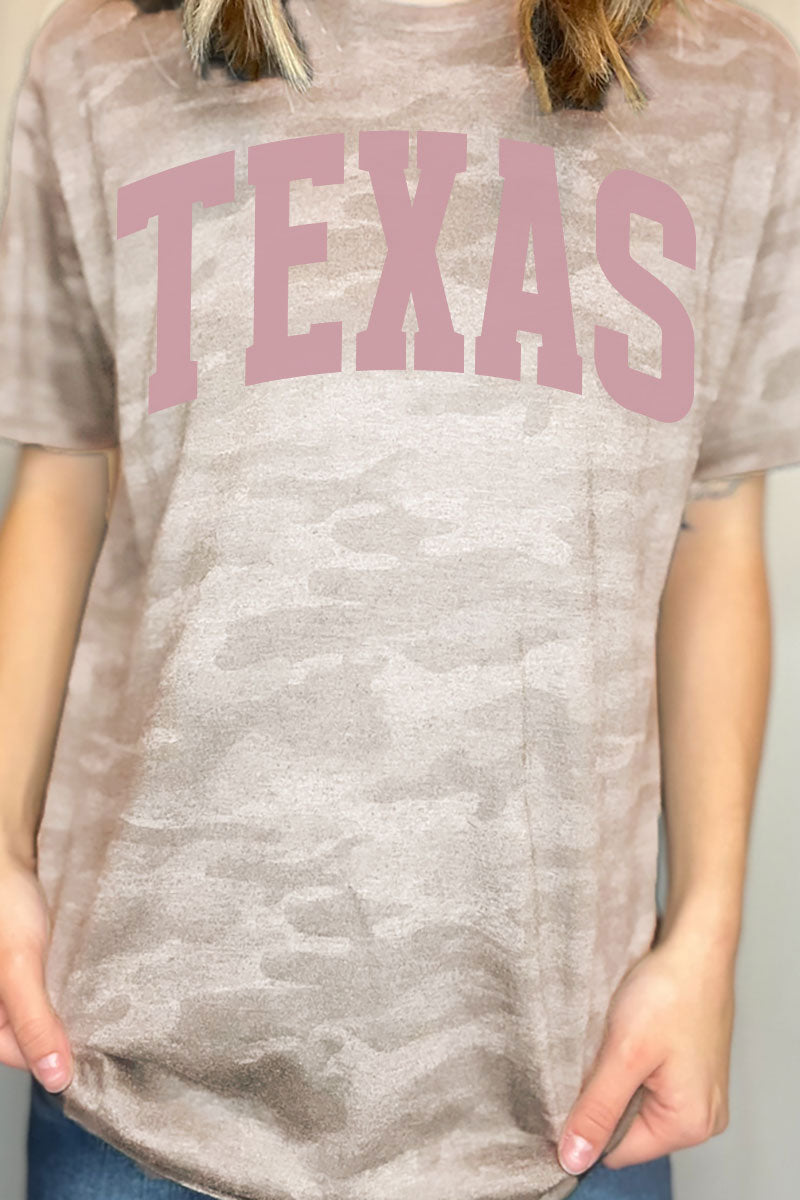 Pink Arched Texas Fine Jersey Tee product image 1