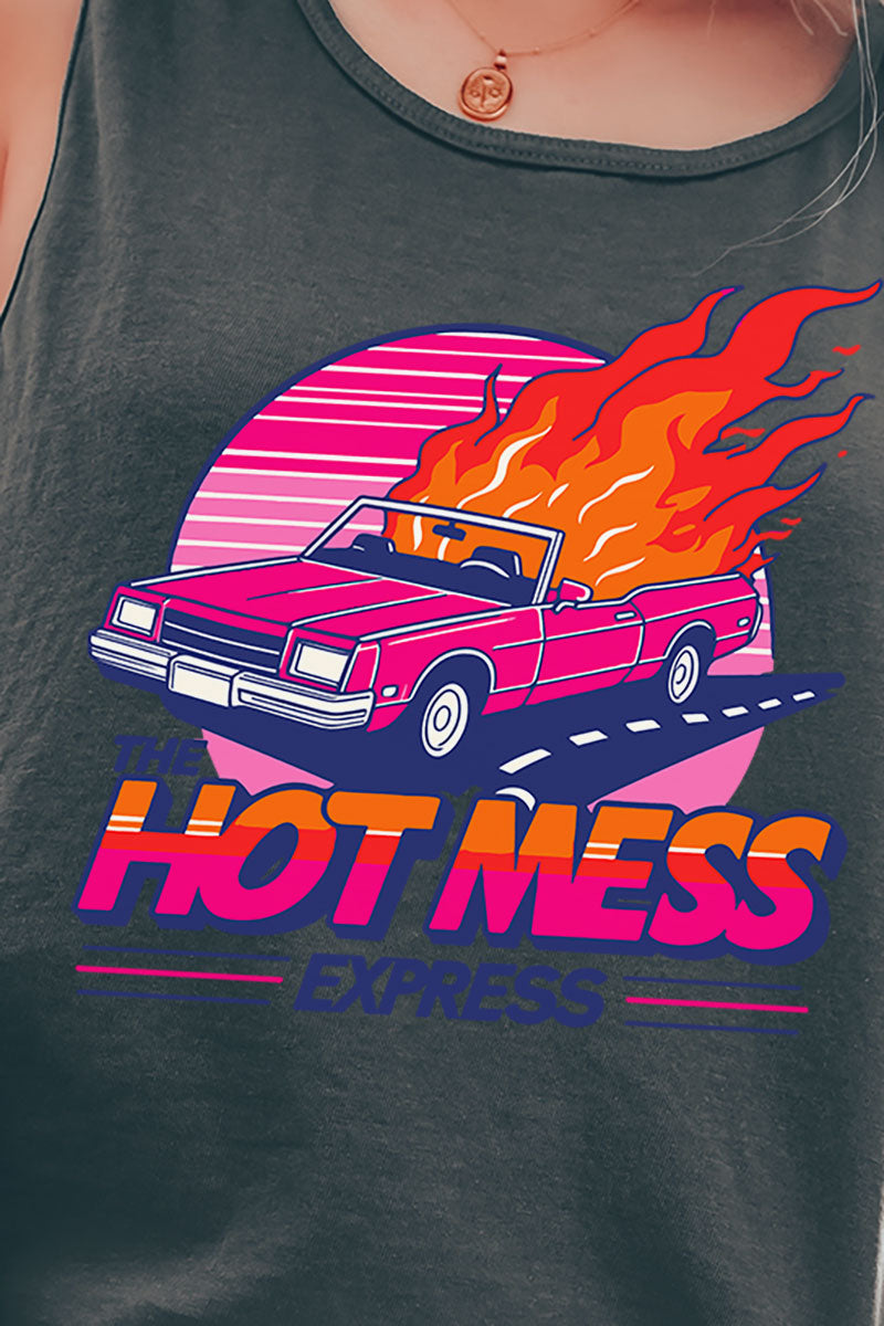 Hot Mess Express Comfort Colors Cotton Tank Top