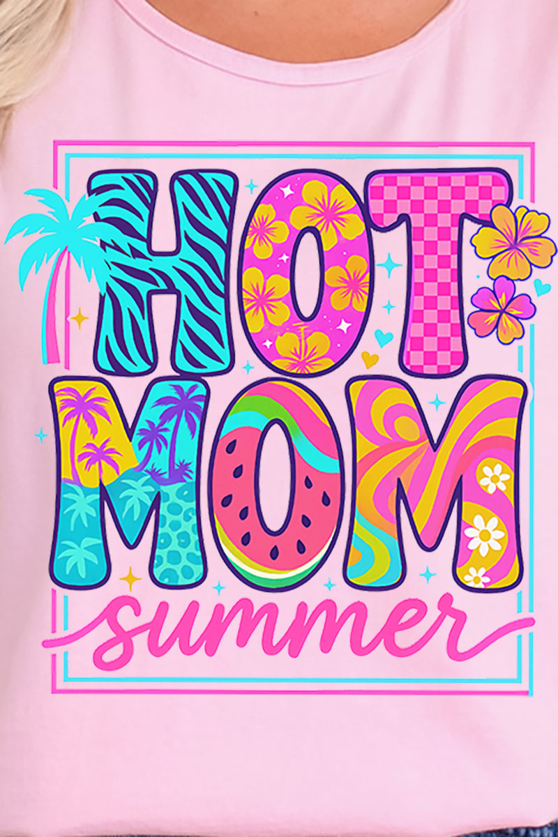 Hot Mom Summer Comfort Colors Cotton Tank Top