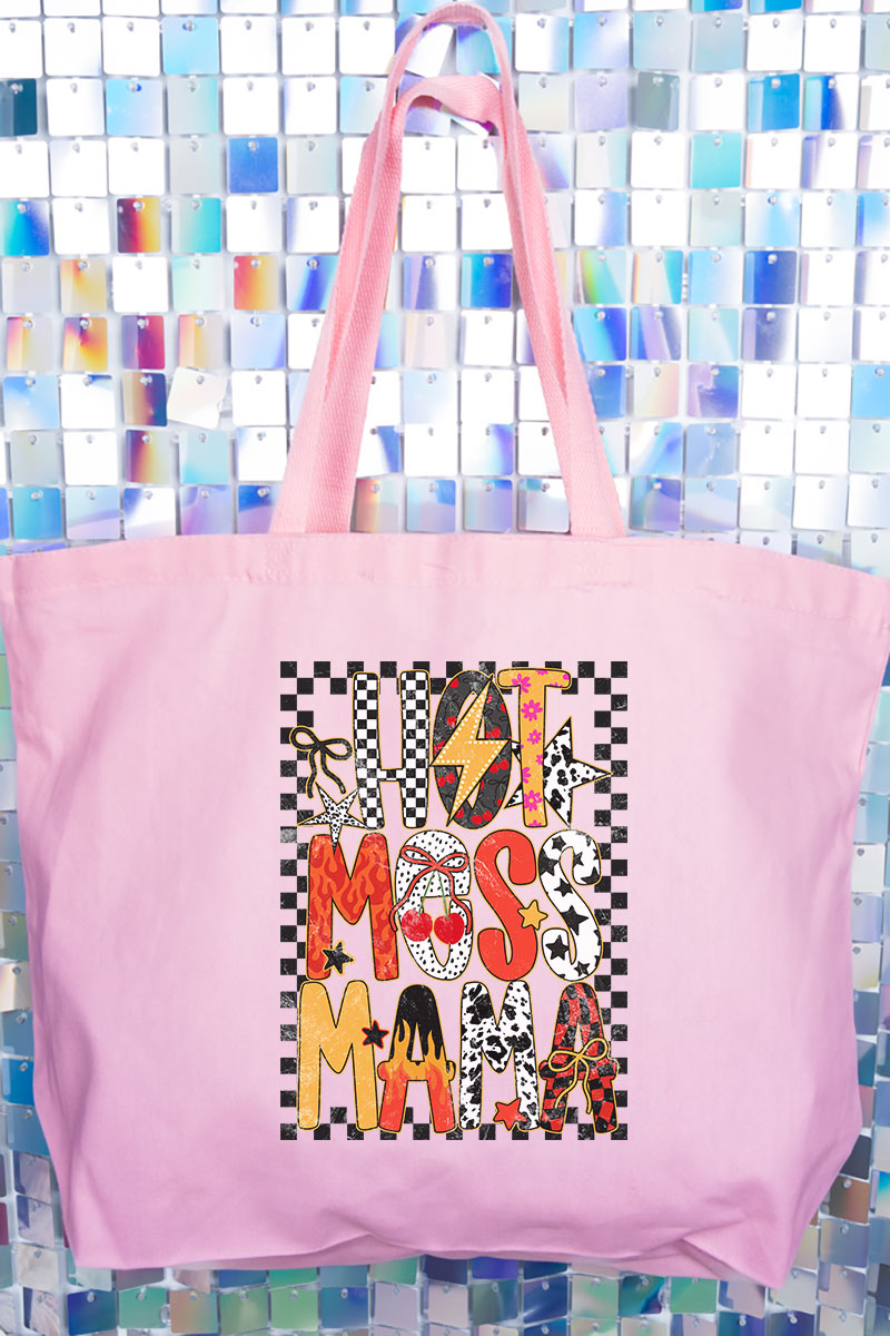 Hot Mess Mama Canvas Jumbo Tote