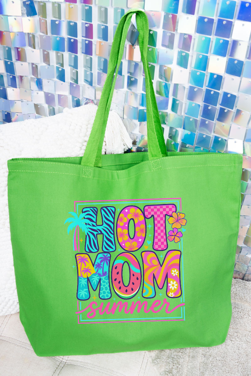Hot Mom Summer Canvas Jumbo Tote