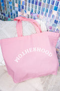 Upside Down Motherhood Canvas Jumbo Tote